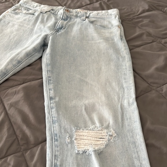 AG faded, distressed ‘Ex boyfriend slim’ in cloudy / faded blue. - Picture 8 of 9